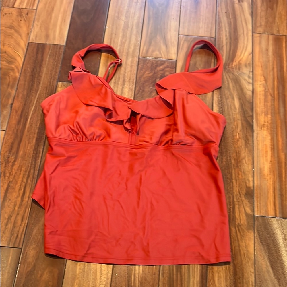 Orange Sleeveless Women's Bikini Top